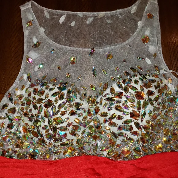 Sparkly Red Women's Dress - Picture 13 of 17